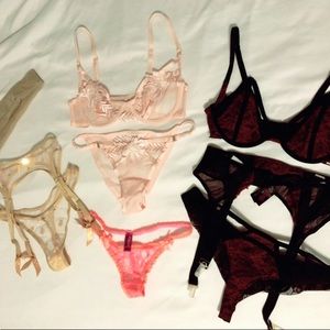 9 piece lingerie lot agent provocateur bluebella used size xs and small
